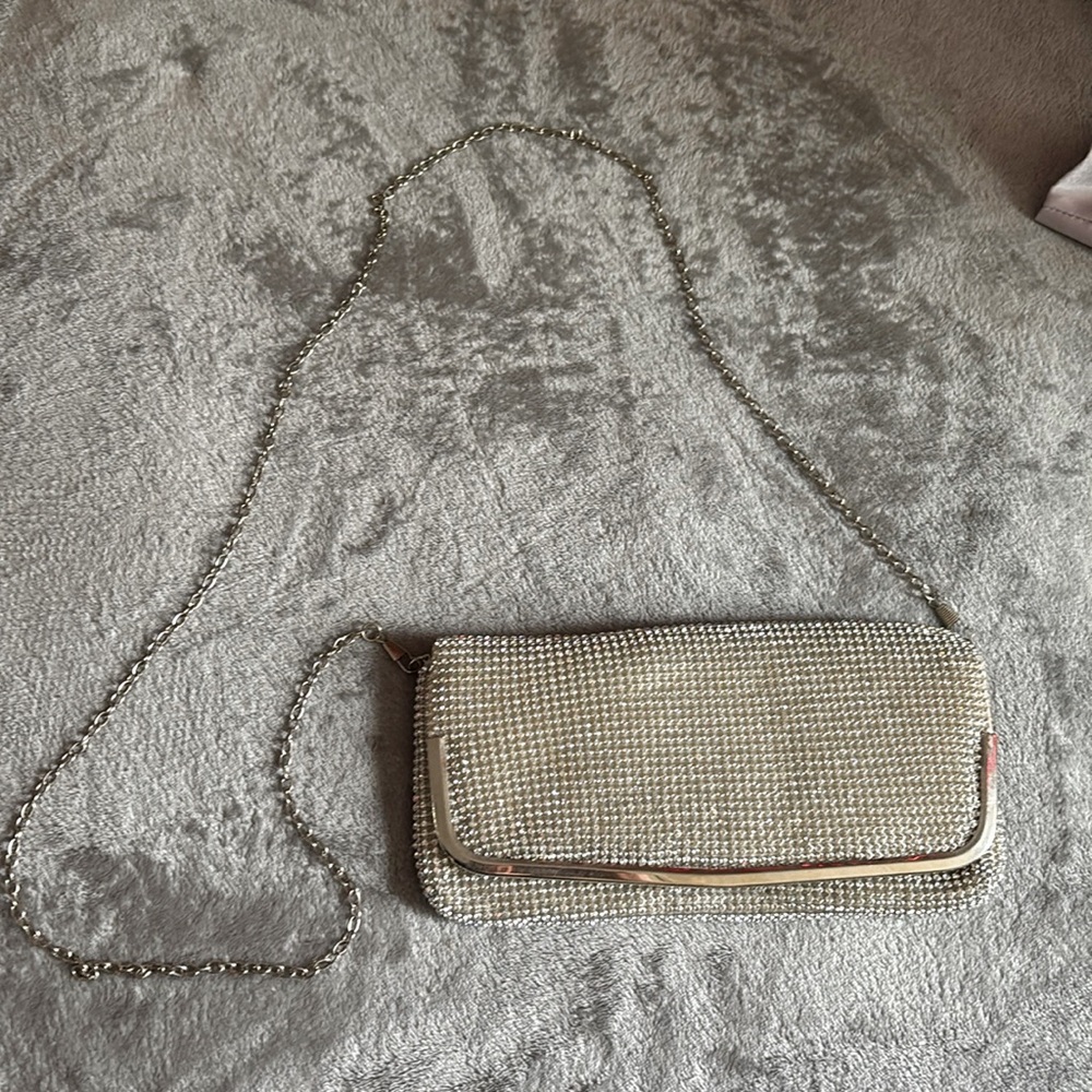 Wallet purse for prom silver